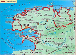 carte GR34 les abers