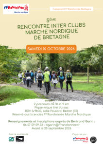5eme Rencontre Inter Clubs Marche Nordique FFRandonnee Bretagne_octobre 2026